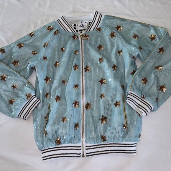 LOLA + THE BOYS | Out of This World Bomber, Blue (Size S) - Picture 9 of 11